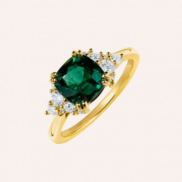 Bague Lila saphir vert