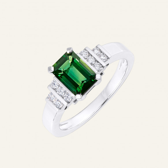 Bague Babylone Saphir vert