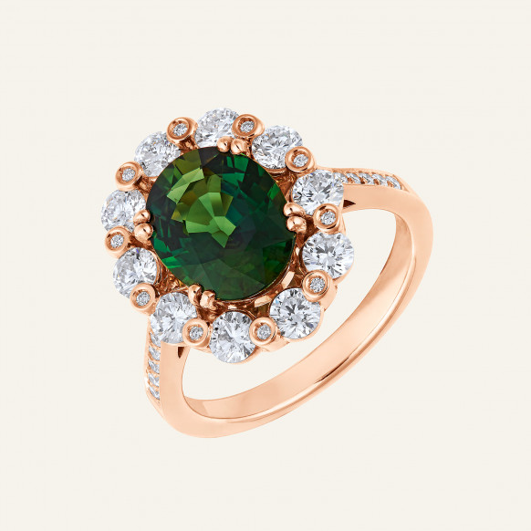 Bague Diana Saphir vert
