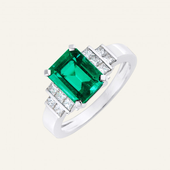 Bague Babylone Émeraude