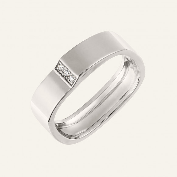 Bague homme diamants