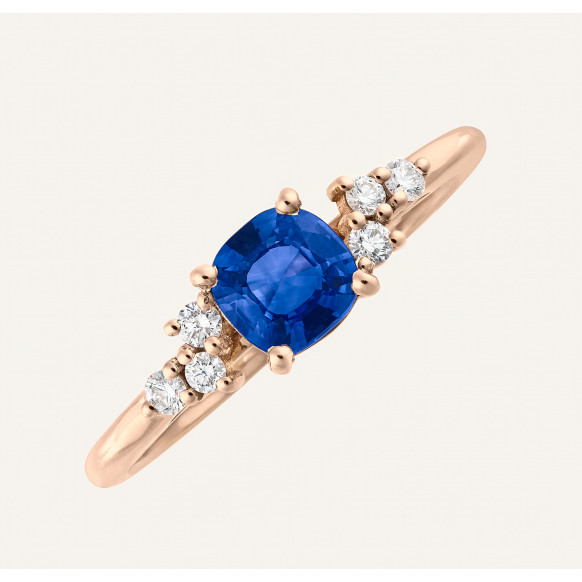 Bague Lila saphir bleu