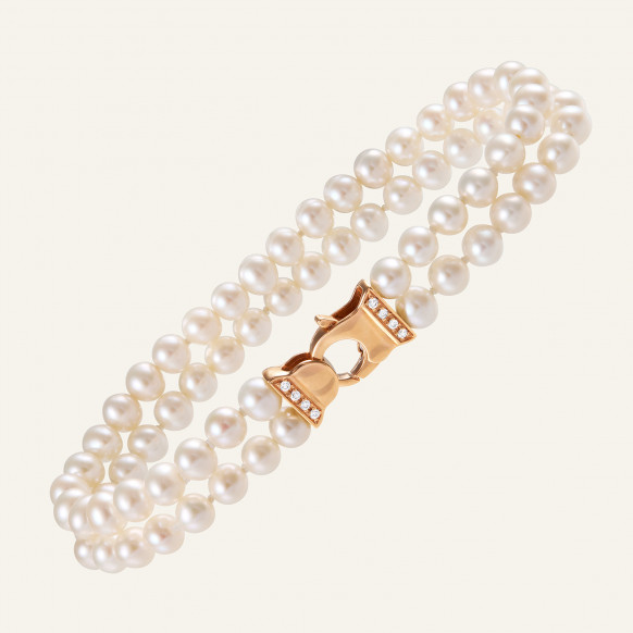 Bracelet perles double rang