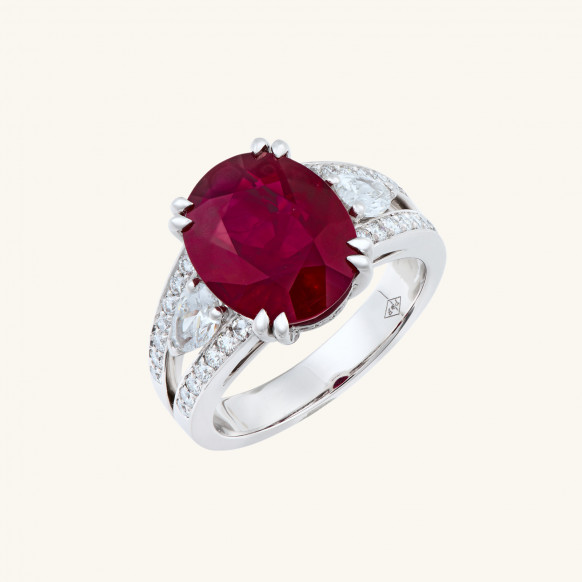 Bague Opéra Rubis