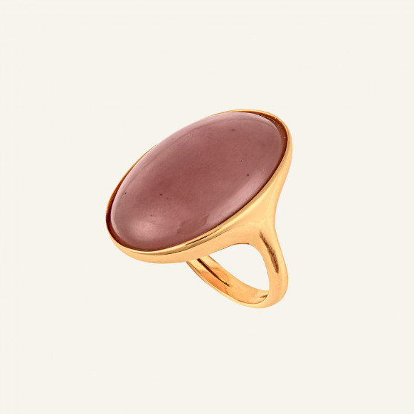 Bague Olivia quartz rose