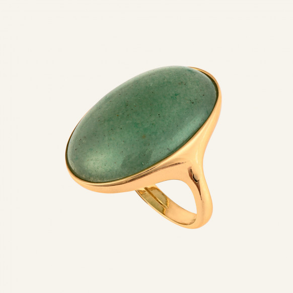 Bague Olivia aventurine verte