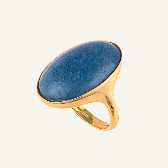 Bague Olivia quartz bleu