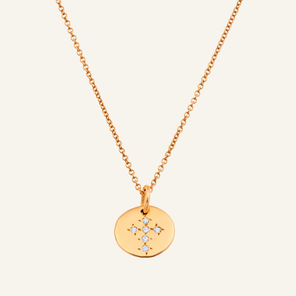 Médaille Croix diamants