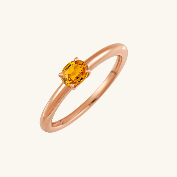 Bague Candy saphir jaune