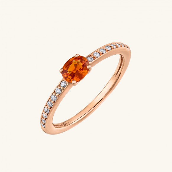 Bague Candy saphir orange...