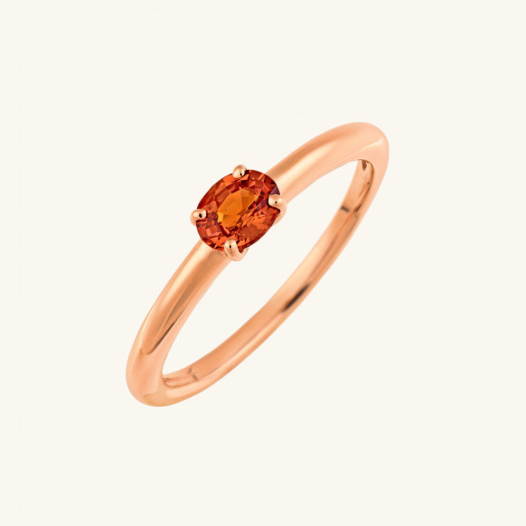 Bague Candy saphir orange