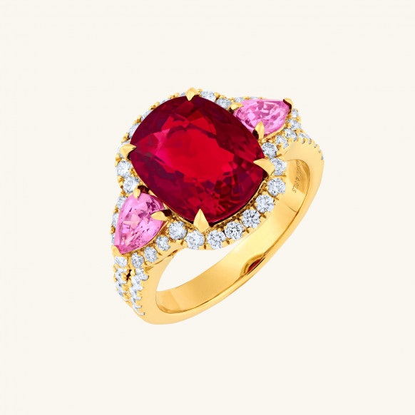 Bague Opéra tourmaline rose