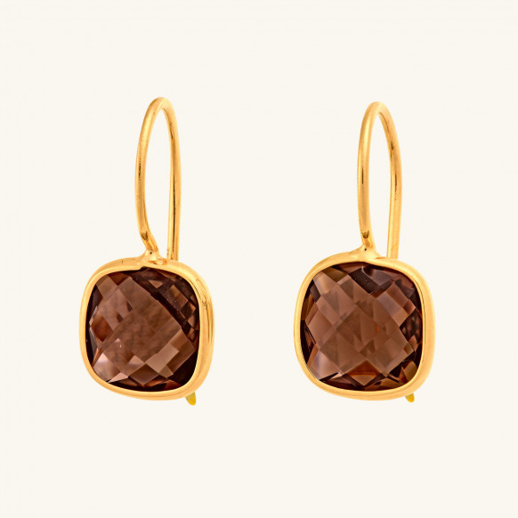 Boucles Carrés Clos quartz...