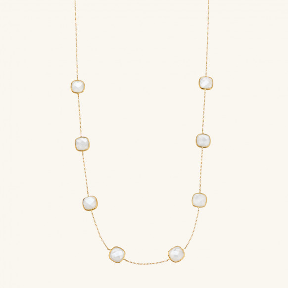Collier Carrés Clos nacre