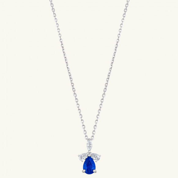 Pendentif Abeille saphir