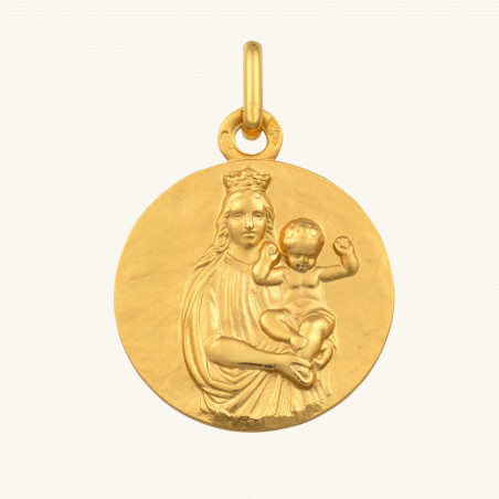 Médaille Saint Christophe personnalisable (or jaune 750°)