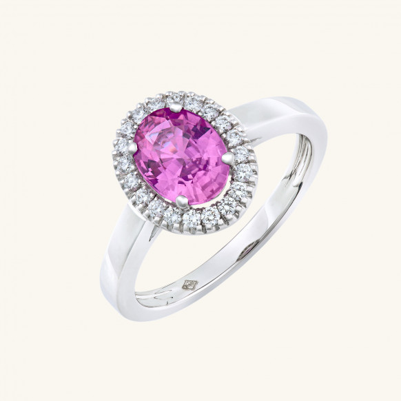 Bague Anaïs saphir rose