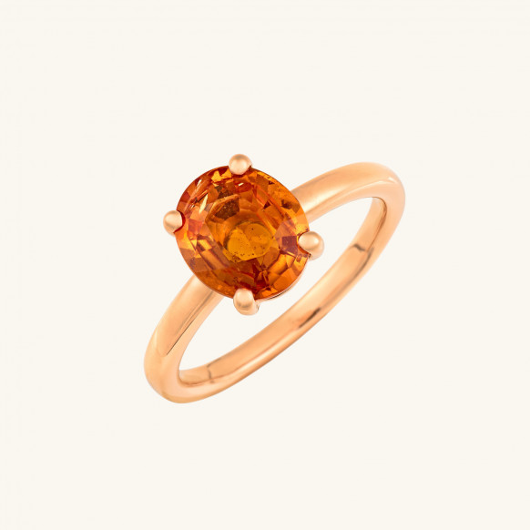 Bague Alma grenat mandarin