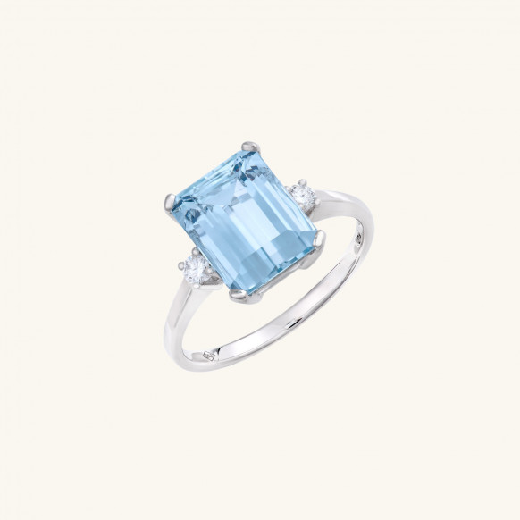 Bague Aquae aigue marine