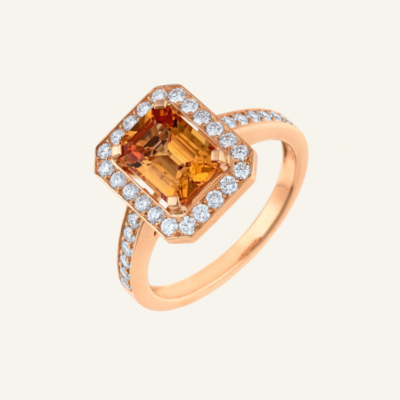 Bague Vendôme saphir orange