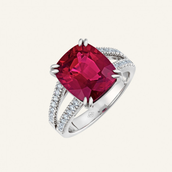 Bague Mélodie rhodolite