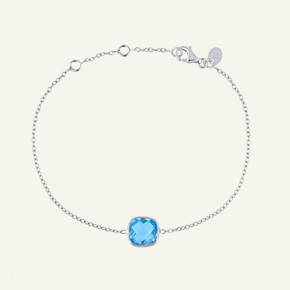 Bracelet Carré Clos topaze