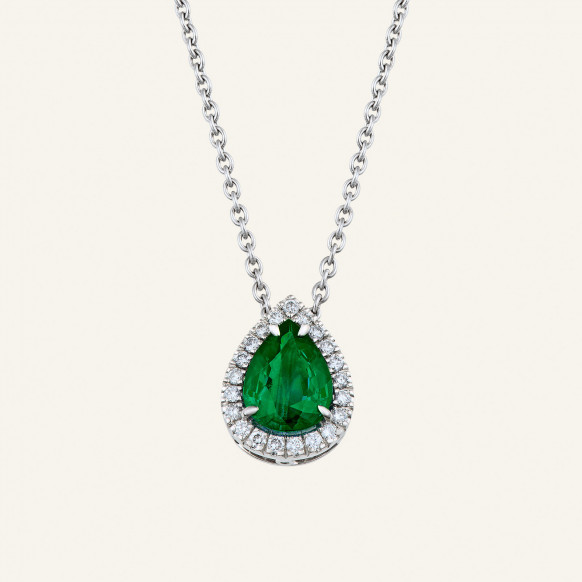 Pendentif Anaïs émeraude