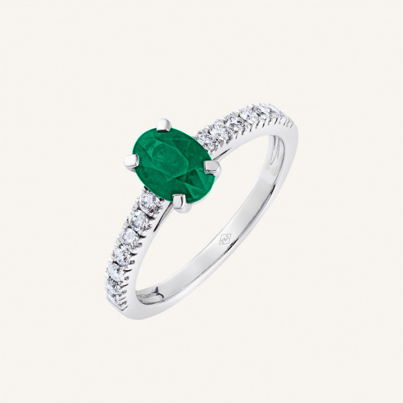 Bague Délice saphir vert