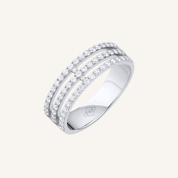 Bague Iliade 3 rangs