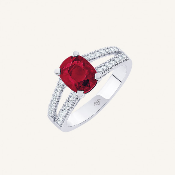 Bague Mélodie rubis