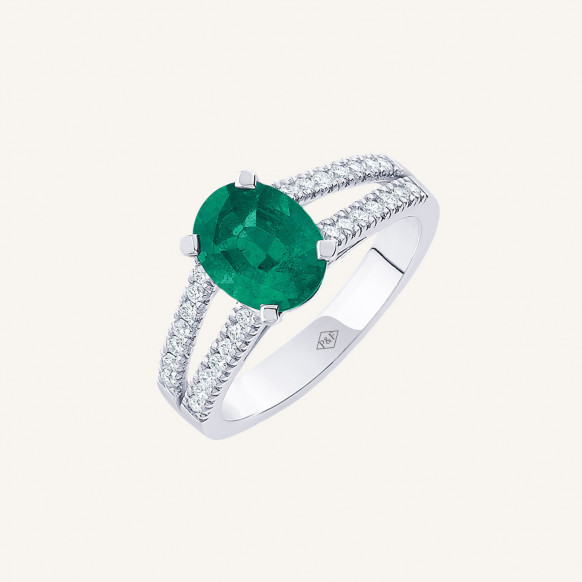 Bague Mélodie émeraude