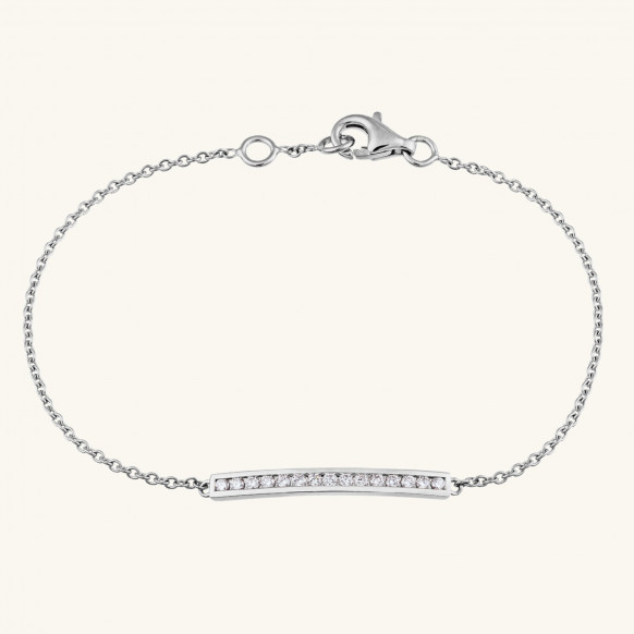 Bracelet Barrette serti