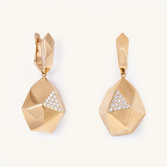 Boucles d'oreilles Géode