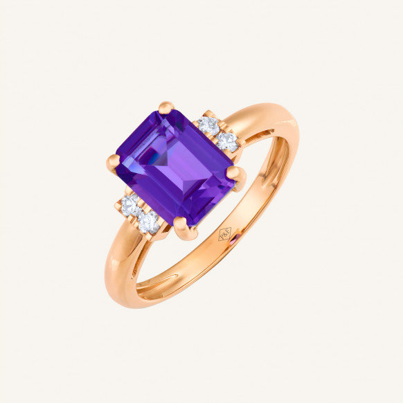 Bague Manhattan améthyste