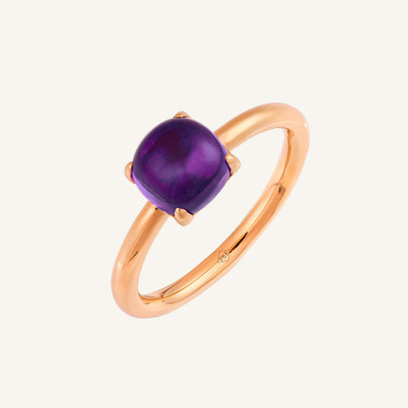 Bague Gaïa améthyste