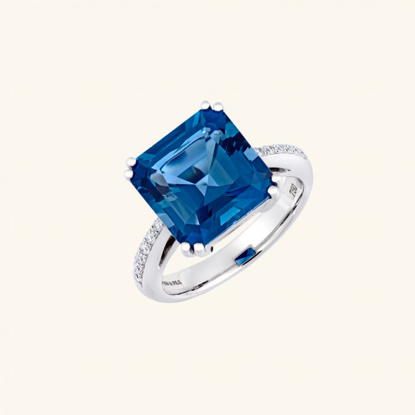 Bague Carillon topaze blue...