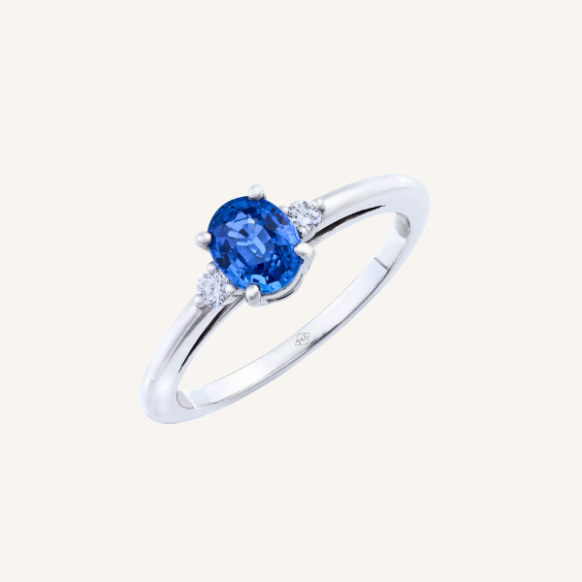 Bague Alma saphir diamants