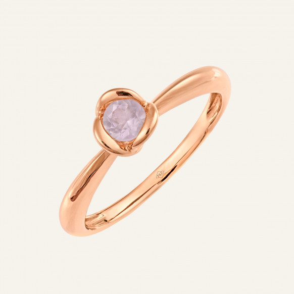 Bague Baby Rosa Quartz rose